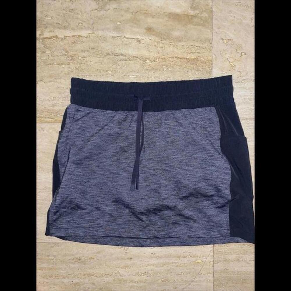 ATHLETA SKORT WOMEN'S SIZE S CHARCOAL TENNIS PICKLEBALL SKIRT